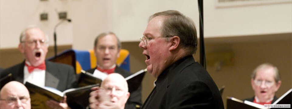 Artistic Director, Bob Webb conducting the Chorale