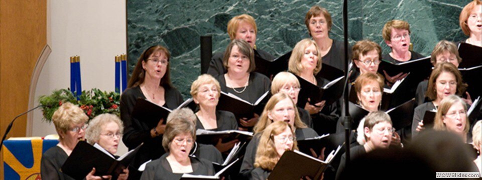 Close-up of Female Chorale Singers