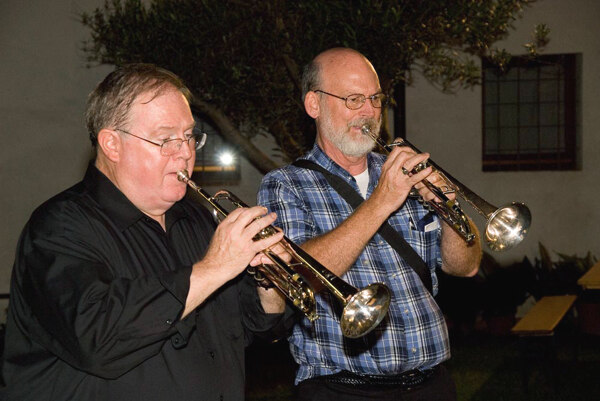 Bob Webb and Jerry Jackson play the National Anthem