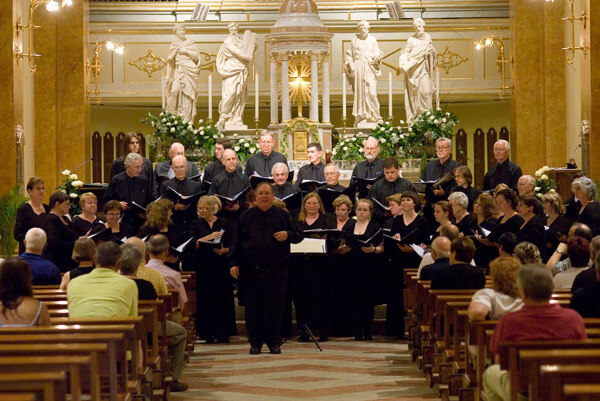 Performance in the beautiful church of Caldiero